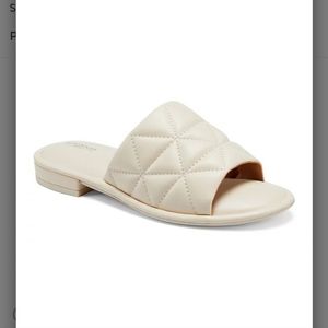 Aerosoles quilted jasper slides sandals size 9